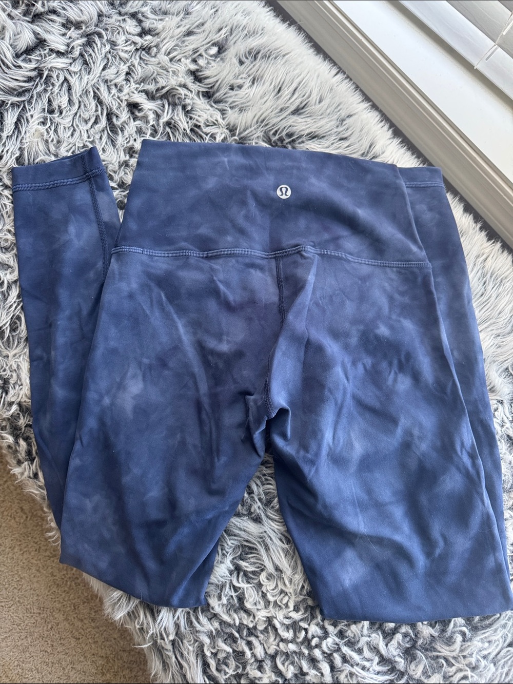 lululemon athletica Navy Tie-Dye High-Rise Leggings